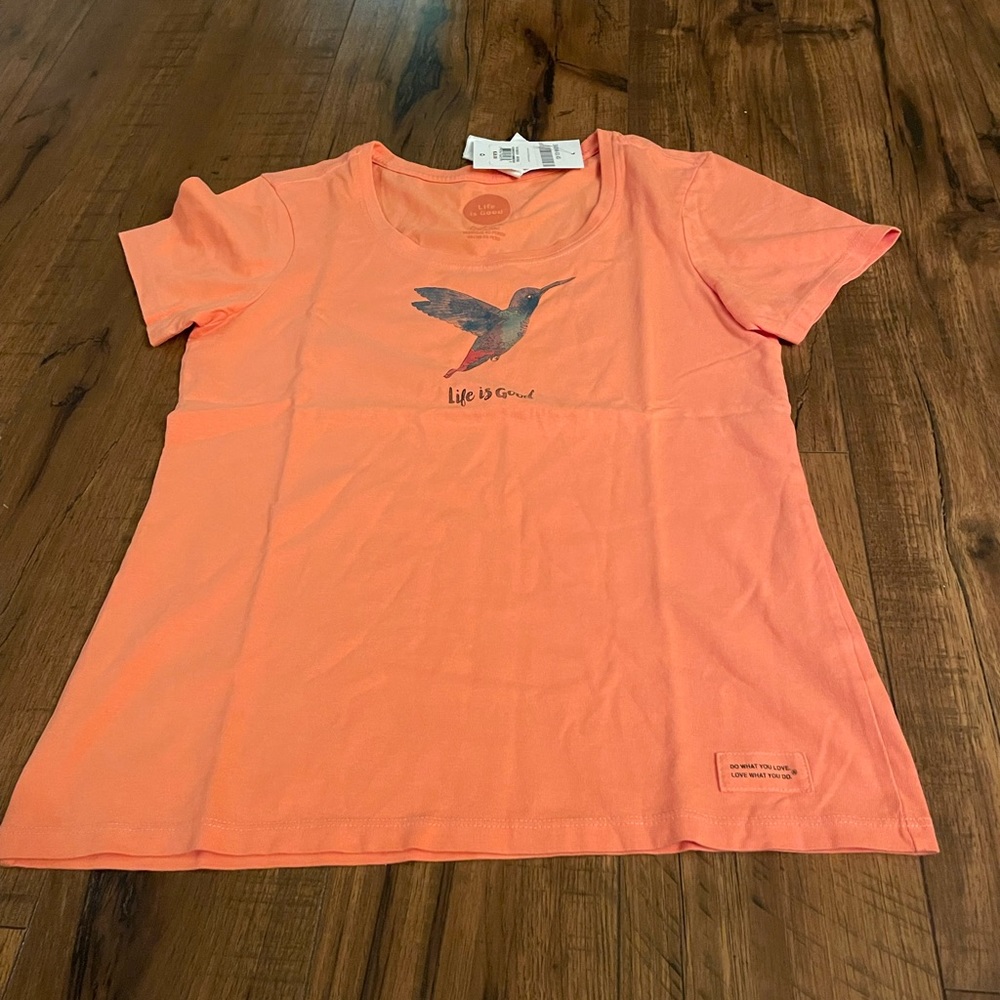 Life is good hummingbird crusher tee